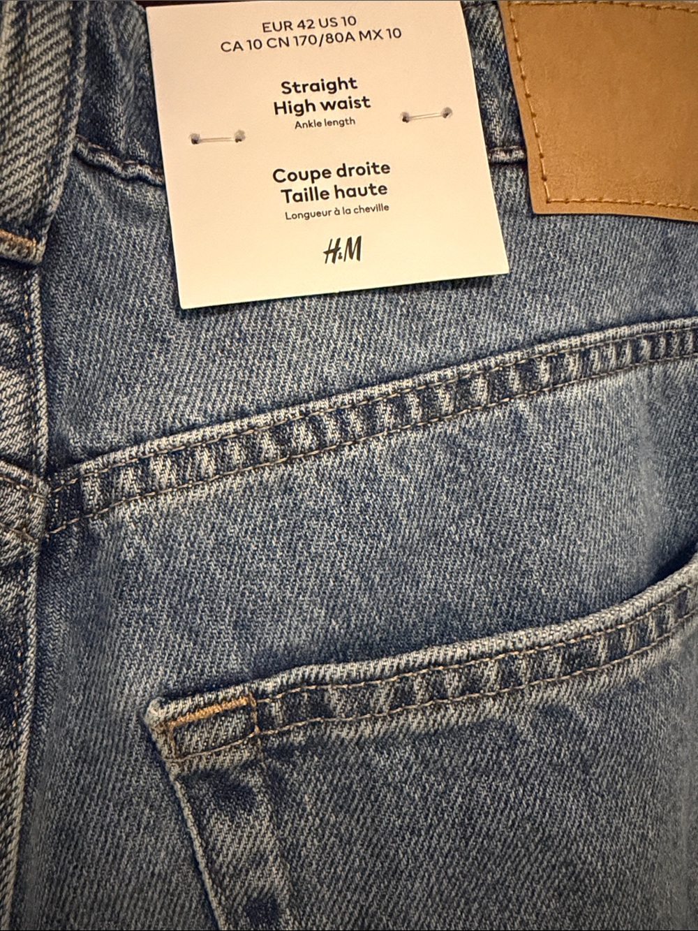 H&M Straight High Waist Ankle LengthJean - Picture 4 of 5